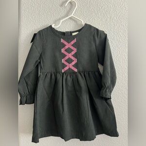 SHEIN Black Dress with Pink Accents